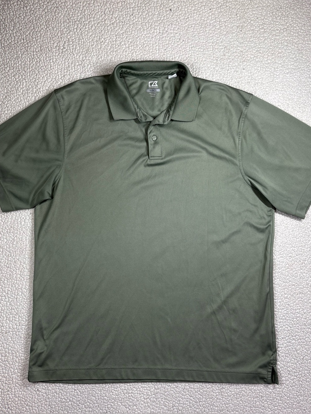 Cutter & Buck CB DryTec Polo Shirt Men’s  XXL Sage Green Moisture Wicking Golf